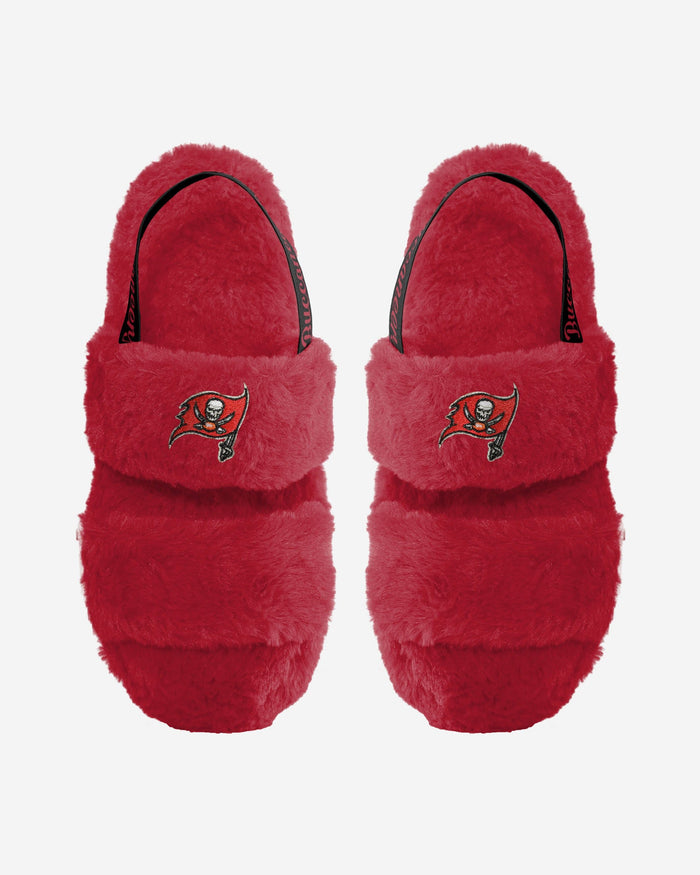 Tampa Bay Buccaneers Womens Heel Strap Wordmark Fur Slide FOCO S - FOCO.com