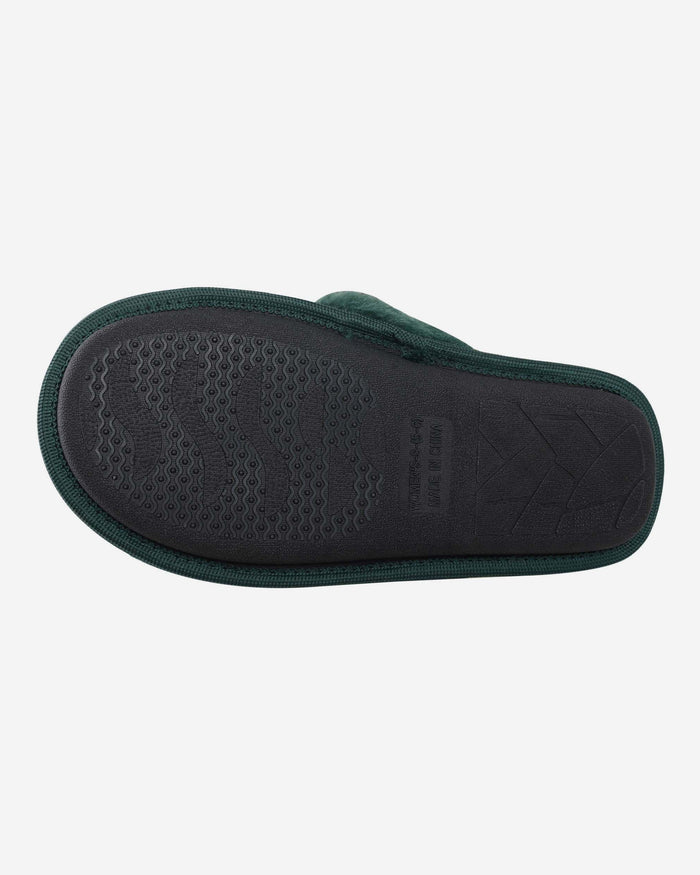 Green Bay Packers Womens Script Wordmark Fur Cross Slide FOCO - FOCO.com