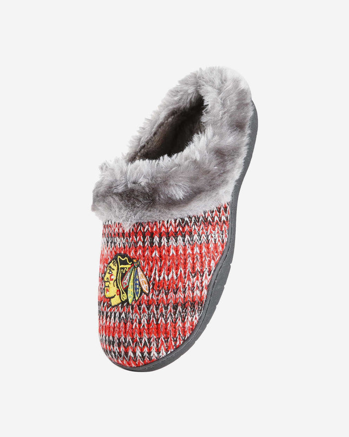 Chicago Blackhawks Womens Peak Slide Slipper FOCO - FOCO.com