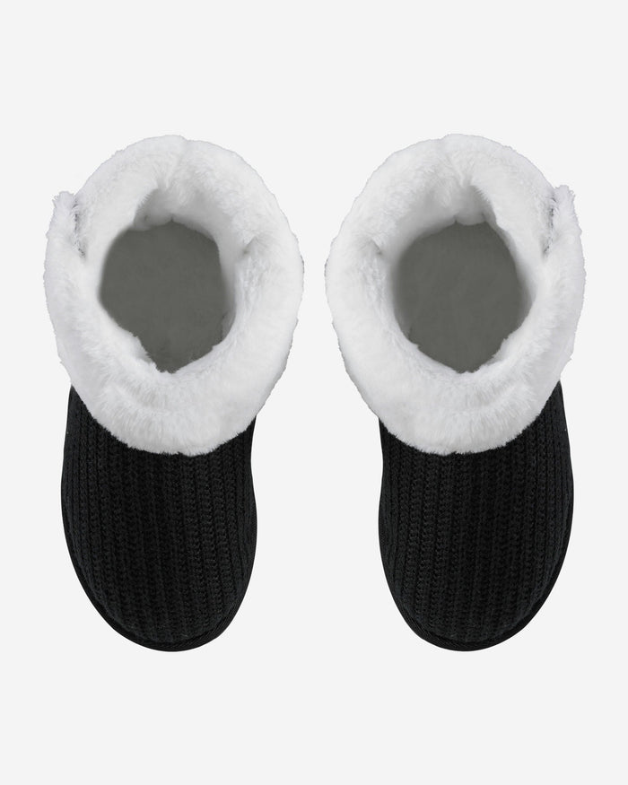 Pittsburgh Penguins Knit High End Button Boot Slipper FOCO - FOCO.com