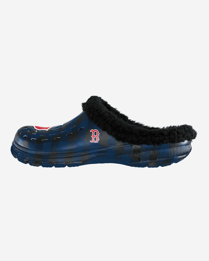 Boston Red Sox Sherpa Lined Buffalo Check Clog FOCO S - FOCO.com