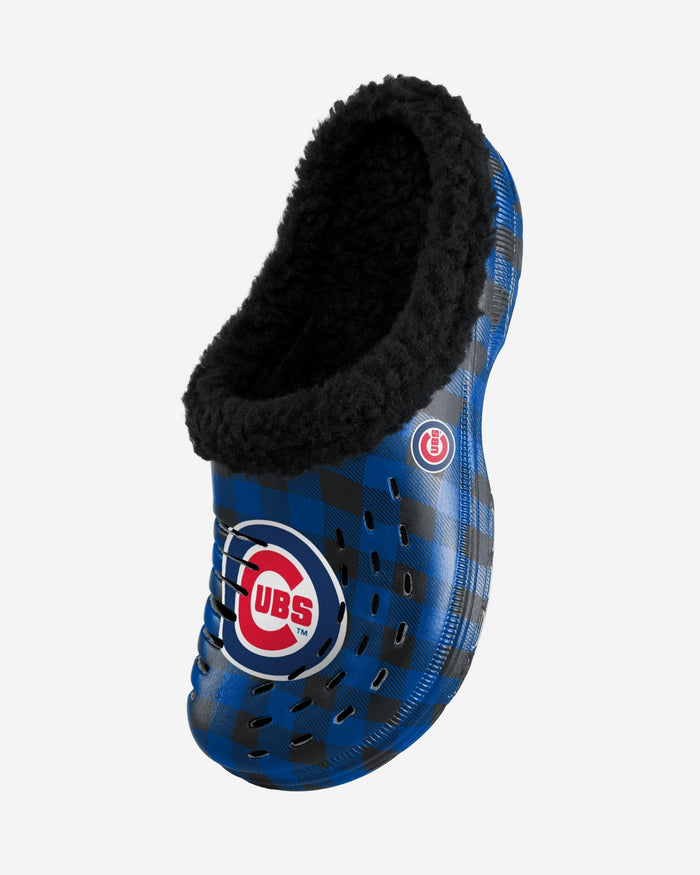 Chicago Cubs Sherpa Lined Buffalo Check Clog FOCO - FOCO.com