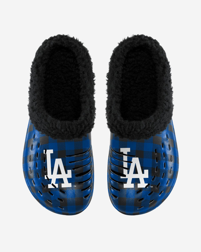 Los Angeles Dodgers Sherpa Lined Buffalo Check Clog FOCO - FOCO.com