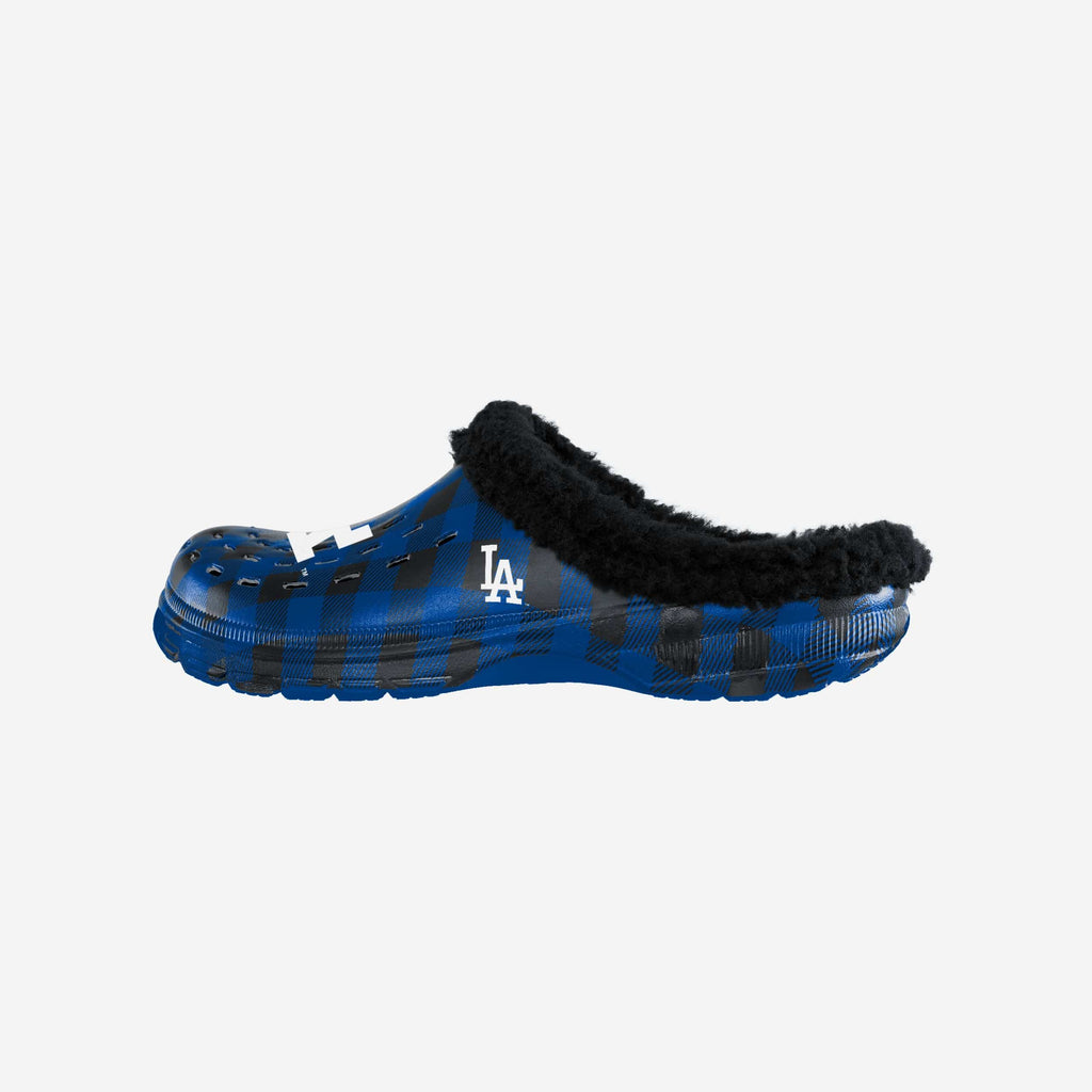 Los Angeles Dodgers Sherpa Lined Buffalo Check Clog FOCO S - FOCO.com