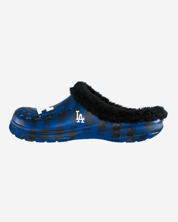 Los Angeles Dodgers Sherpa Lined Buffalo Check Clog FOCO S - FOCO.com