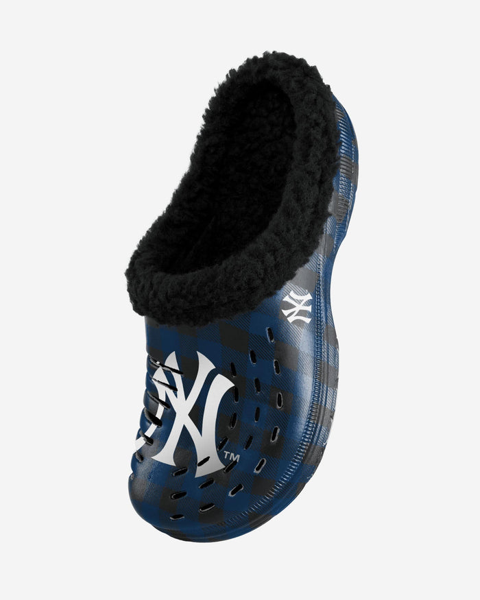 New York Yankees Sherpa Lined Buffalo Check Clog FOCO - FOCO.com