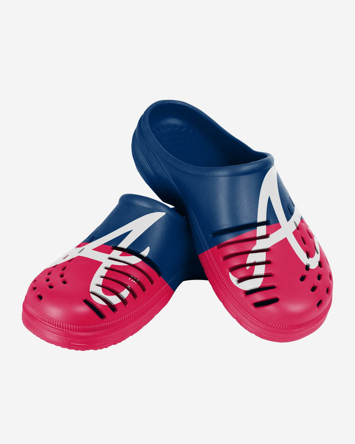 Atlanta Braves Mens Colorblock Big Logo Clog FOCO - FOCO.com