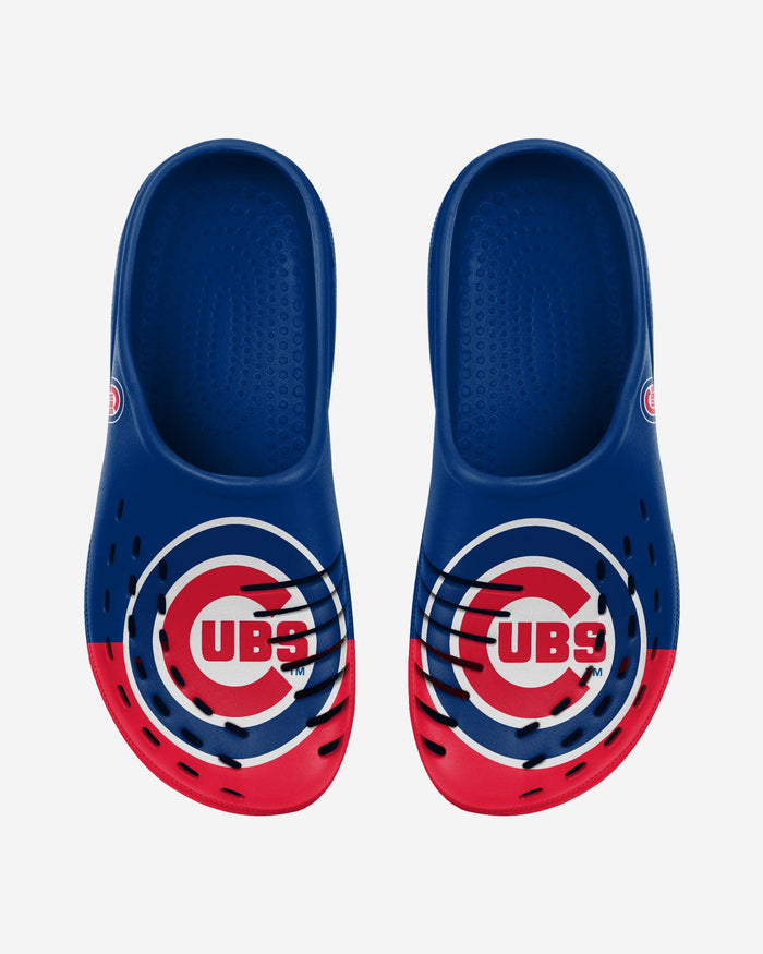 Chicago Cubs Mens Colorblock Big Logo Clog FOCO - FOCO.com