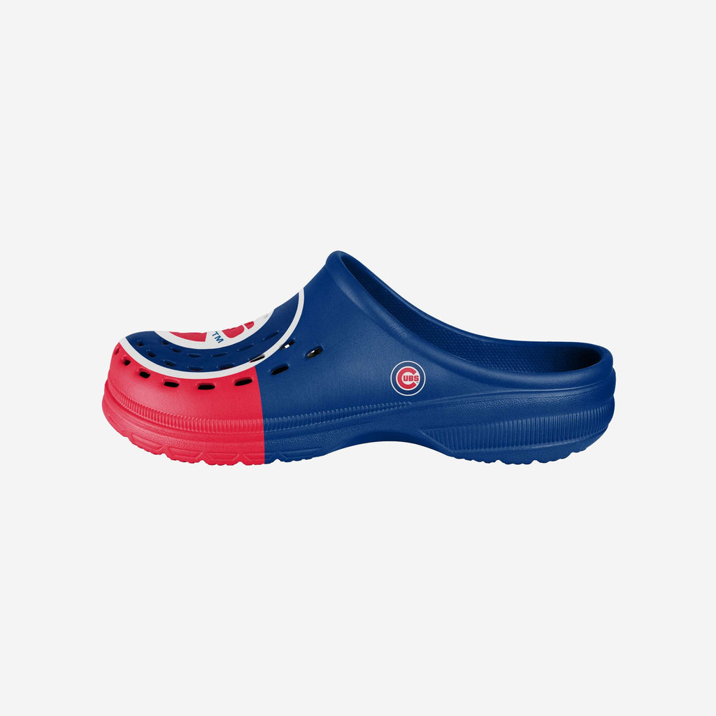 Chicago Cubs Mens Colorblock Big Logo Clog FOCO S - FOCO.com