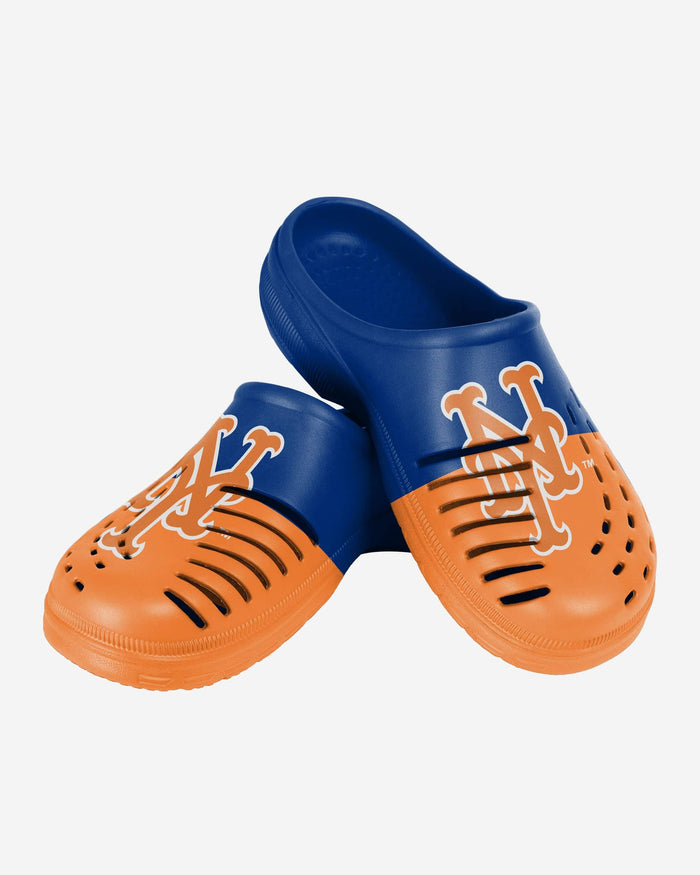 New York Mets Mens Colorblock Big Logo Clog FOCO - FOCO.com