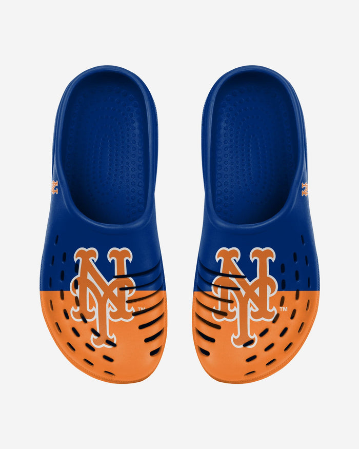 New York Mets Mens Colorblock Big Logo Clog FOCO - FOCO.com