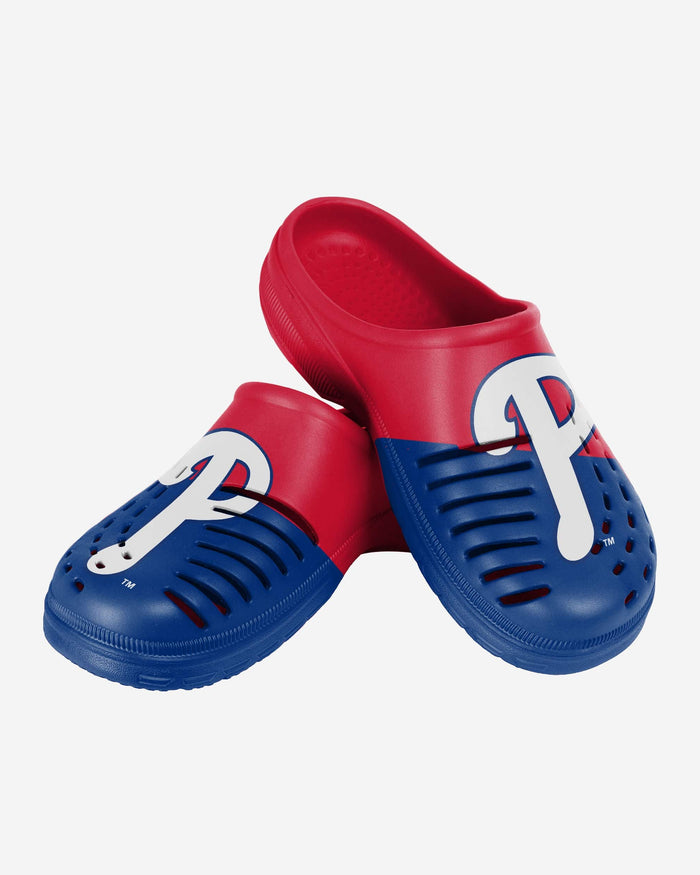 Philadelphia Phillies Mens Colorblock Big Logo Clog FOCO - FOCO.com