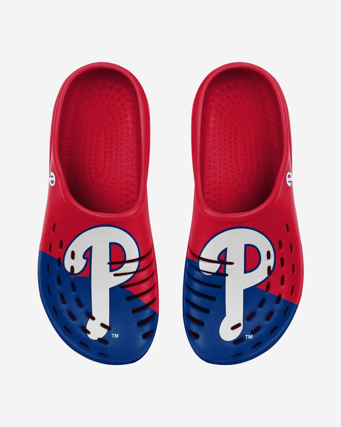 Philadelphia Phillies Mens Colorblock Big Logo Clog FOCO - FOCO.com