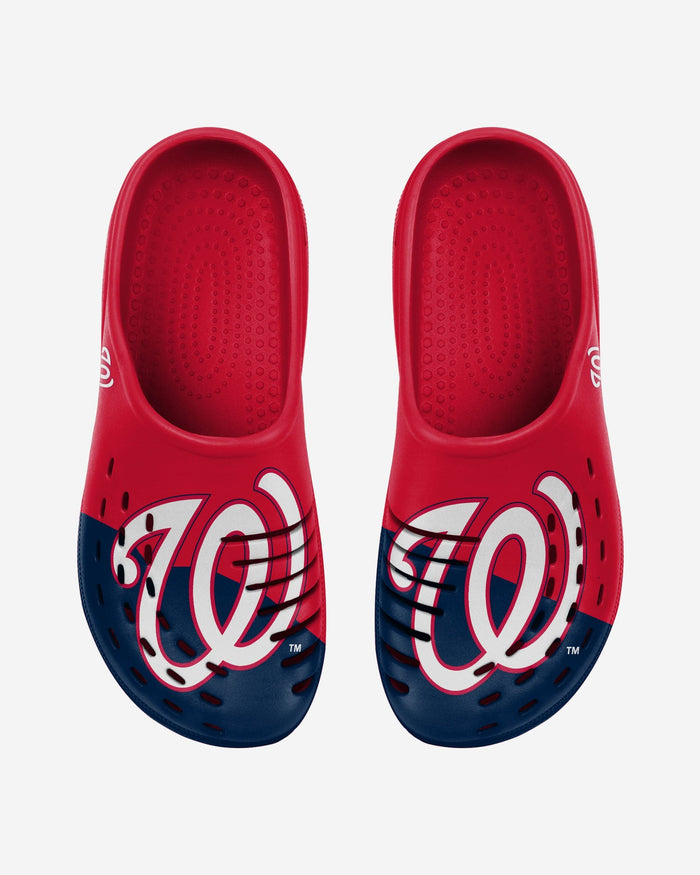 Washington Nationals Mens Colorblock Big Logo Clog FOCO - FOCO.com