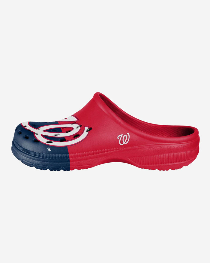 Washington Nationals Mens Colorblock Big Logo Clog FOCO S - FOCO.com