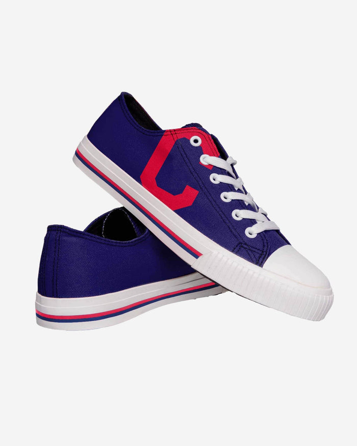 Cleveland Guardians Mens Low Top Big Logo Canvas Shoe FOCO - FOCO.com