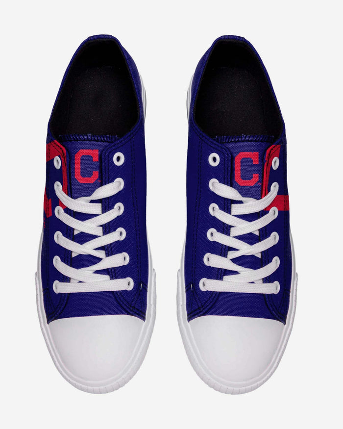 Cleveland Guardians Mens Low Top Big Logo Canvas Shoe FOCO - FOCO.com