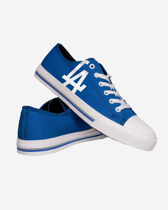 Los Angeles Dodgers Mens Low Top Big Logo Canvas Shoe FOCO - FOCO.com