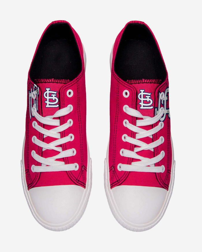 St Louis Cardinals Mens Low Top Big Logo Canvas Shoe FOCO - FOCO.com