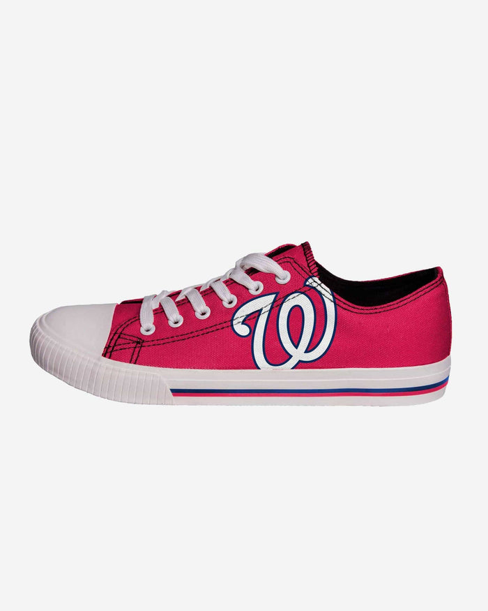 Washington Nationals Mens Low Top Big Logo Canvas Shoe FOCO - FOCO.com