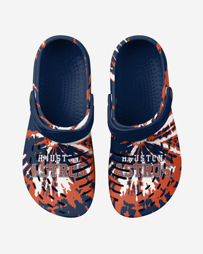 Houston Astros Tie-Dye Clog With Strap FOCO - FOCO.com