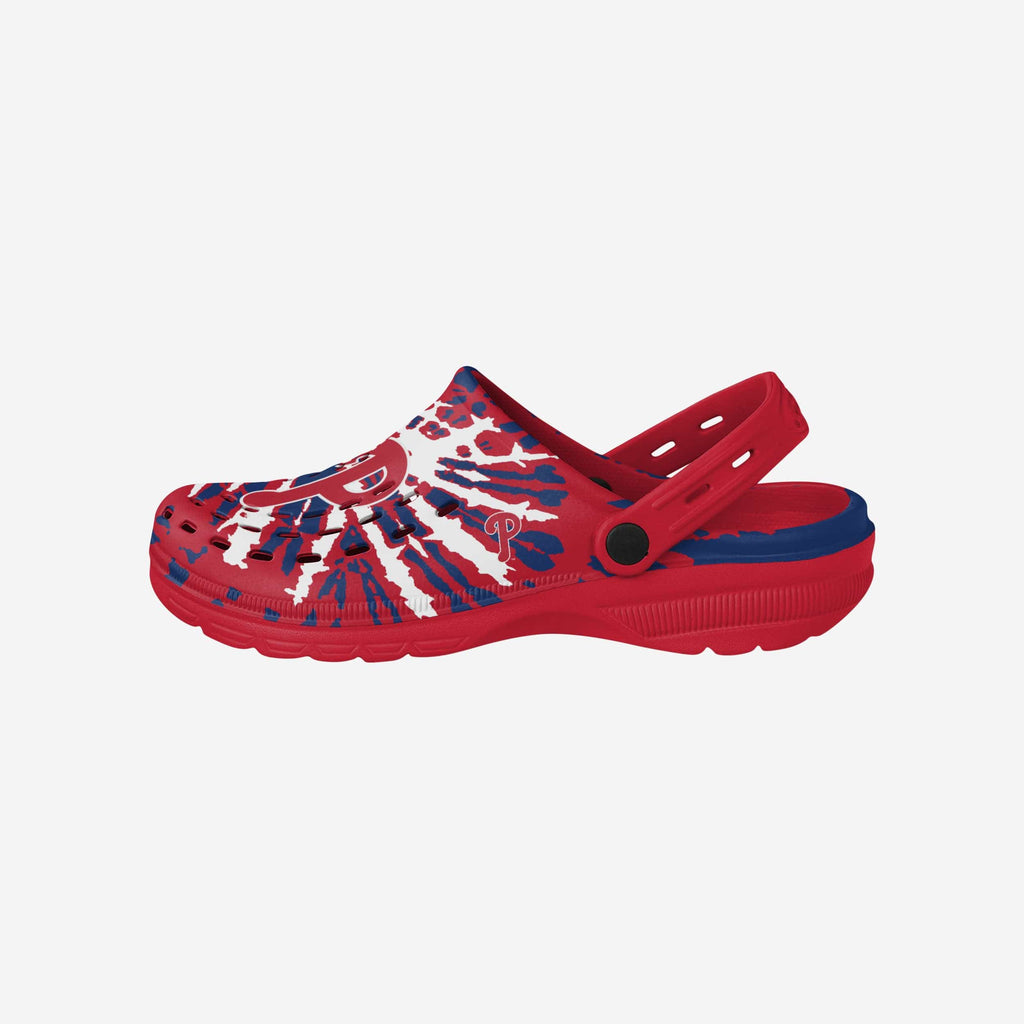 Philadelphia Phillies Tie-Dye Clog With Strap FOCO S - FOCO.com