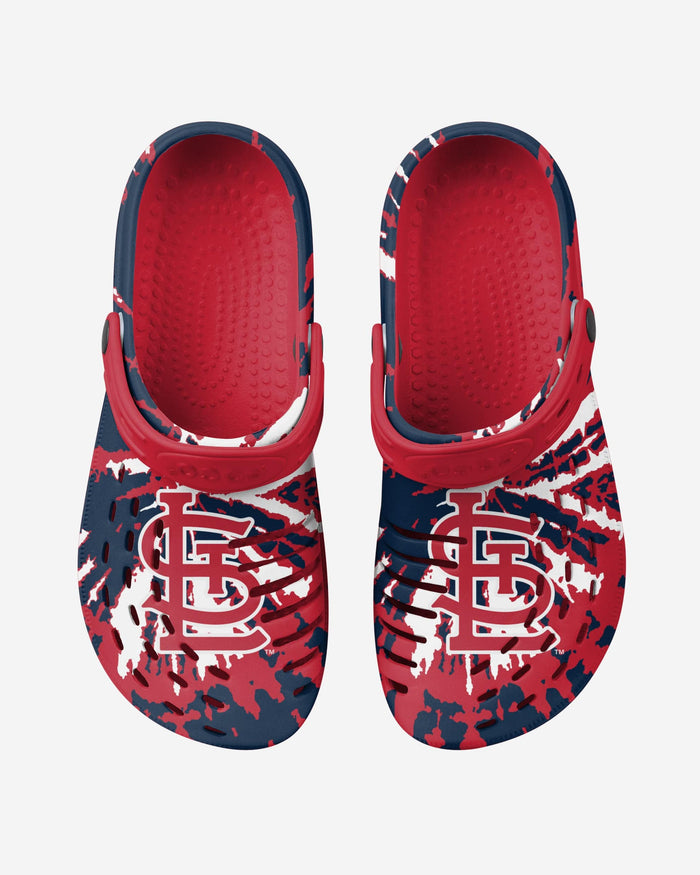 St Louis Cardinals Tie-Dye Clog With Strap FOCO - FOCO.com