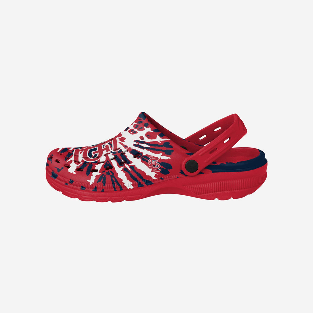 St Louis Cardinals Tie-Dye Clog With Strap FOCO S - FOCO.com