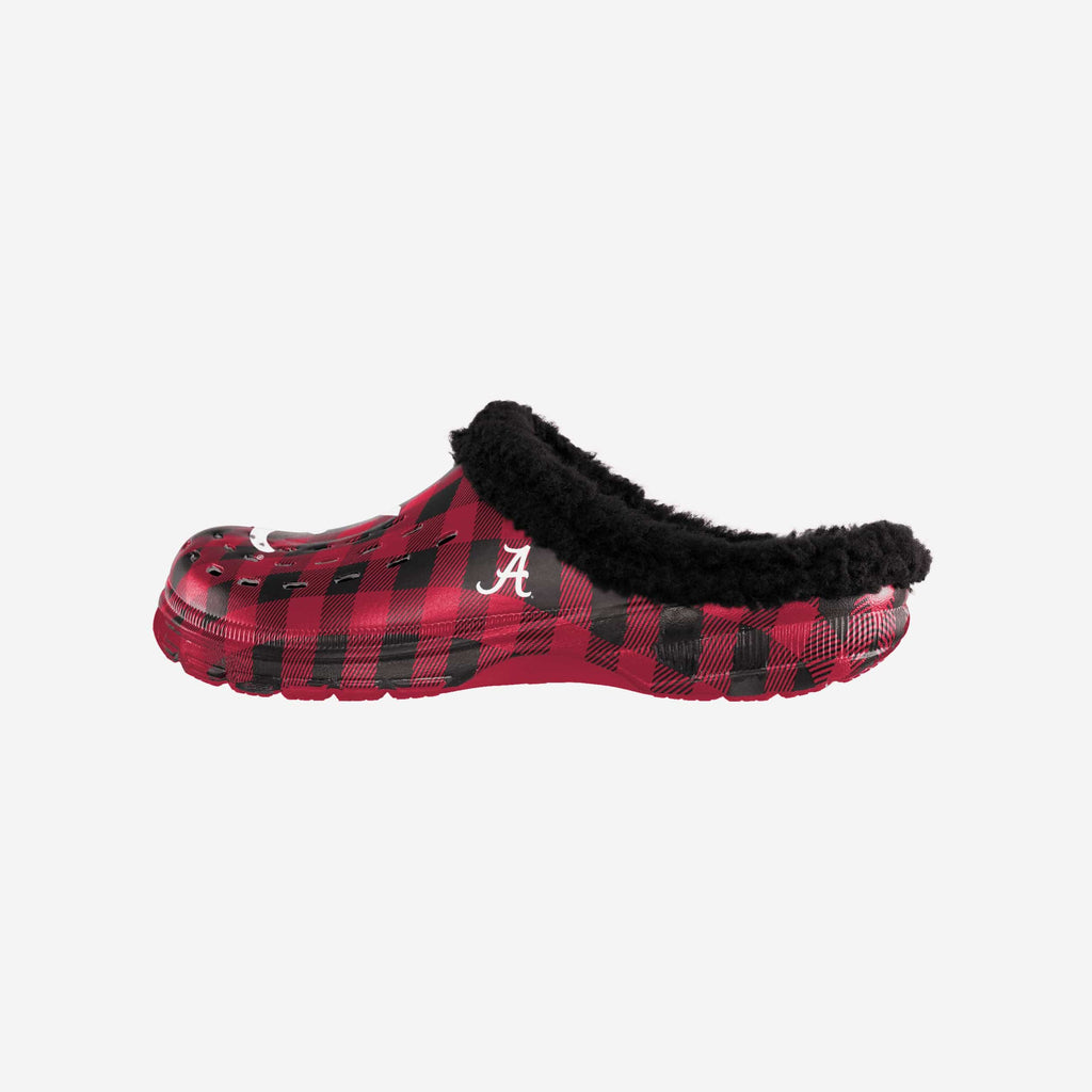 Alabama Crimson Tide Sherpa Lined Buffalo Check Clog FOCO S - FOCO.com