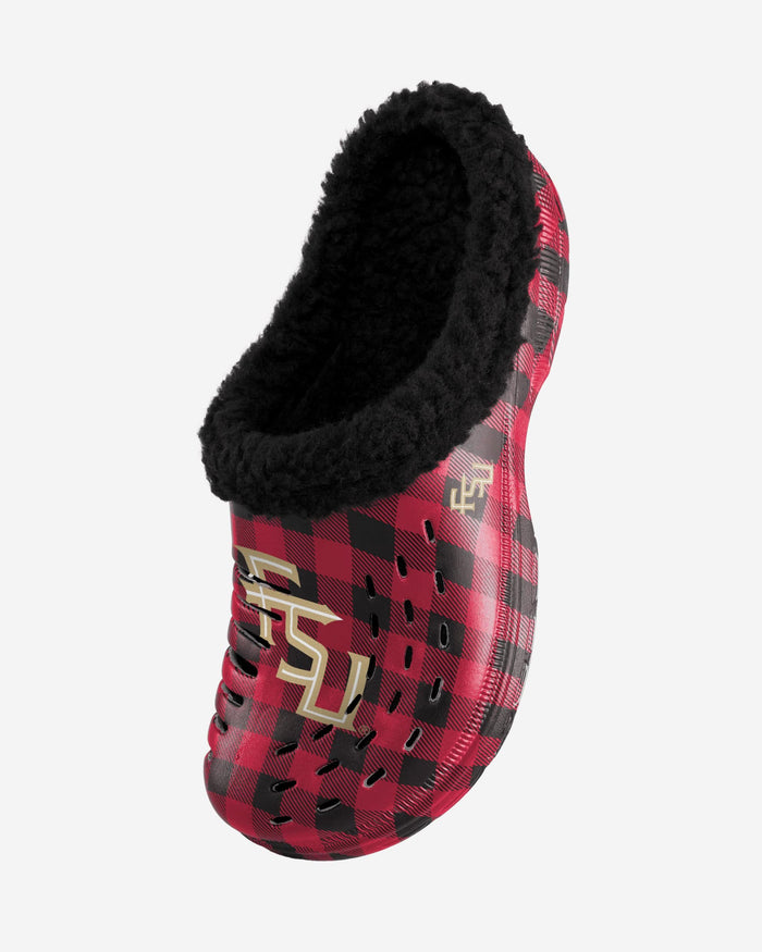 Florida State Seminoles Sherpa Lined Buffalo Check Clog FOCO - FOCO.com