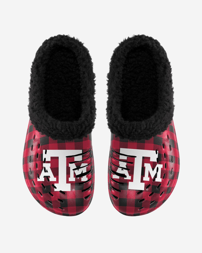 Texas A&M Aggies Sherpa Lined Buffalo Check Clog FOCO - FOCO.com