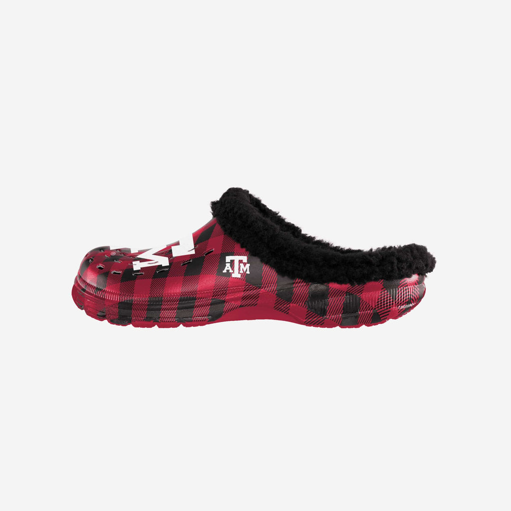 Texas A&M Aggies Sherpa Lined Buffalo Check Clog FOCO S - FOCO.com