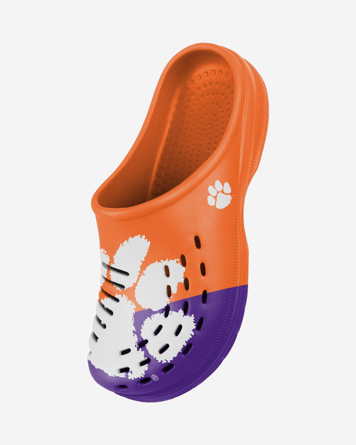 Clemson Tigers Colorblock Big Logo Clog FOCO - FOCO.com