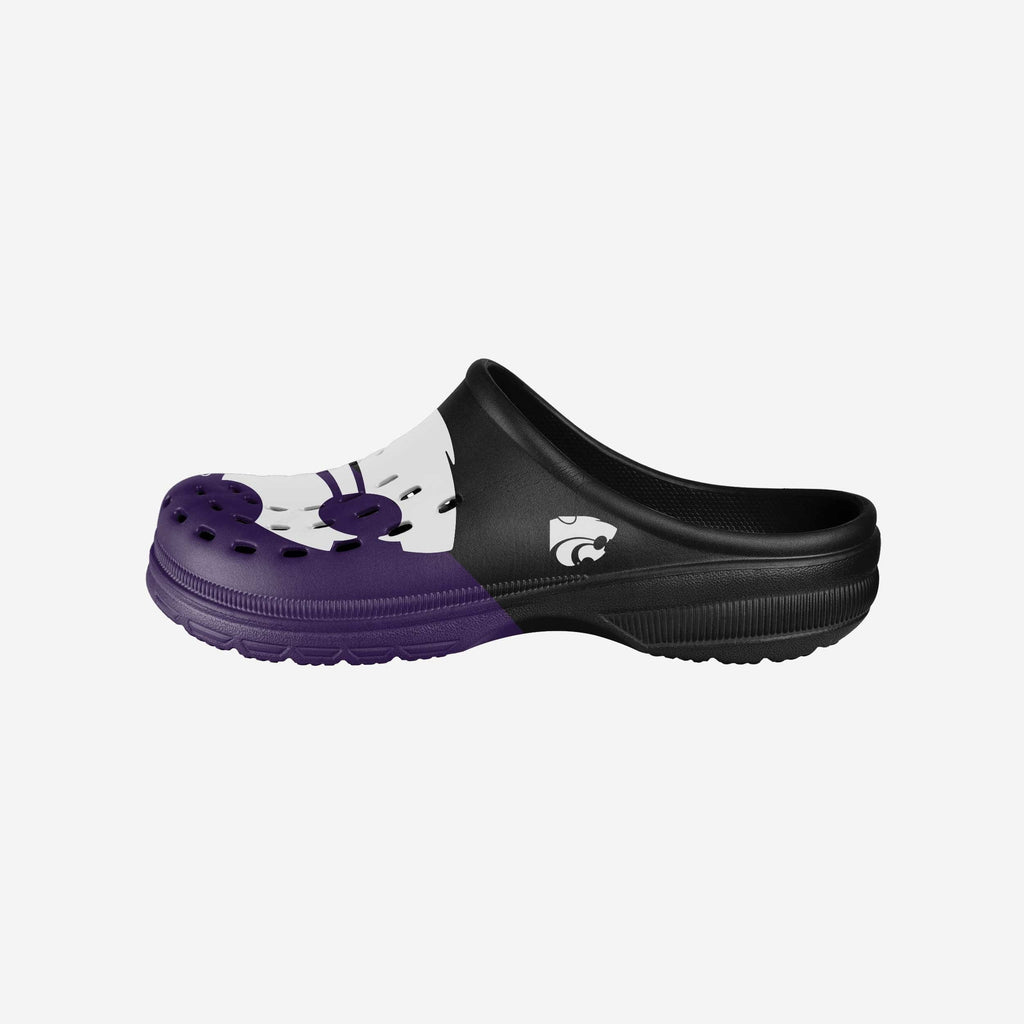 Kansas State Wildcats Colorblock Big Logo Clog FOCO - FOCO.com