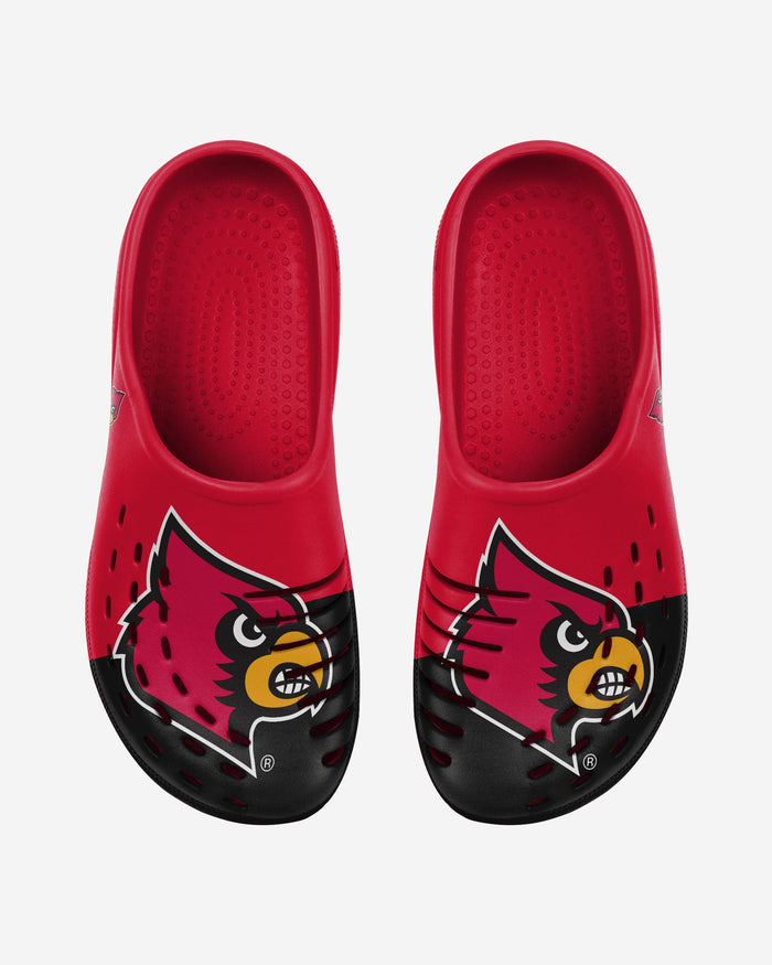 Louisville Cardinals Colorblock Big Logo Clog FOCO S - FOCO.com