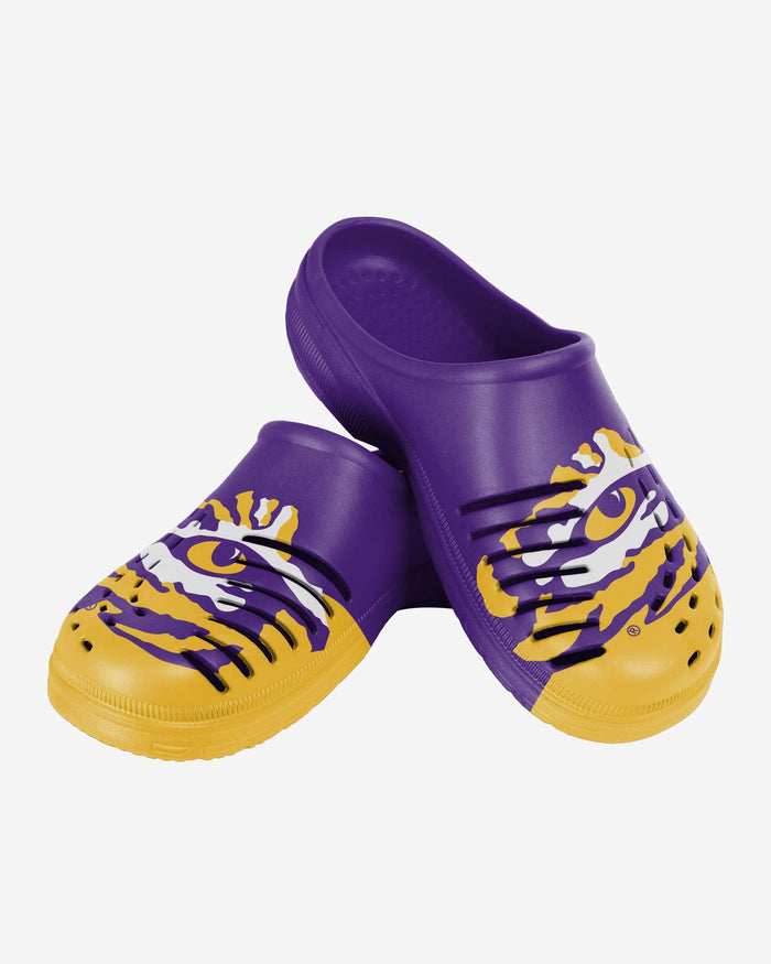 LSU Tigers Colorblock Big Logo Clog FOCO - FOCO.com