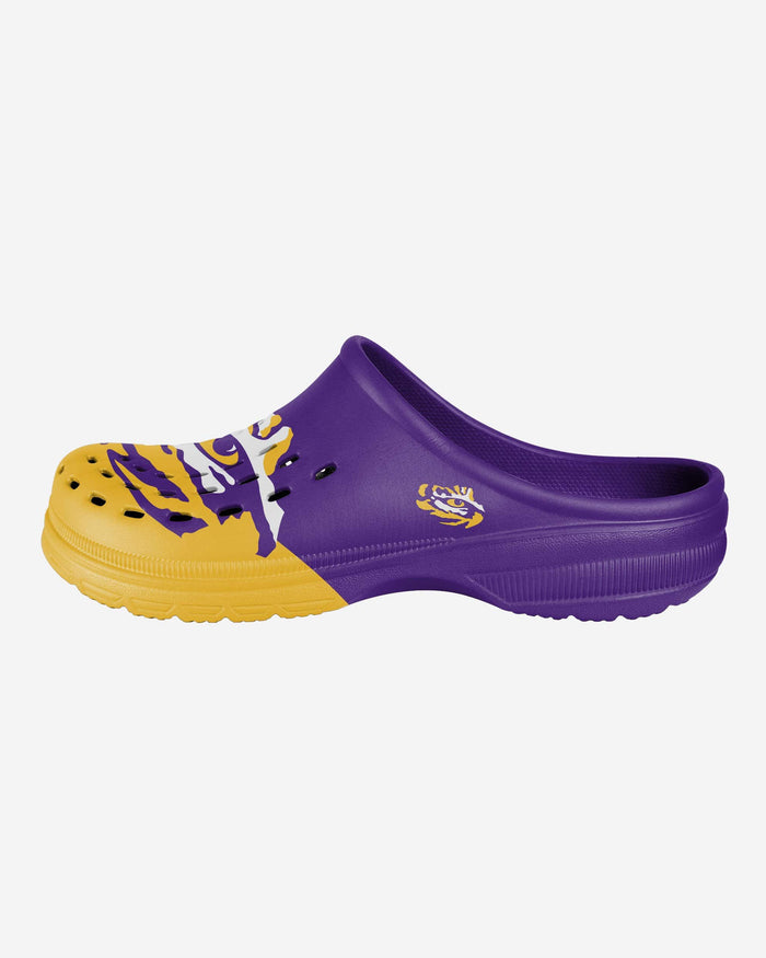 LSU Tigers Colorblock Big Logo Clog FOCO - FOCO.com