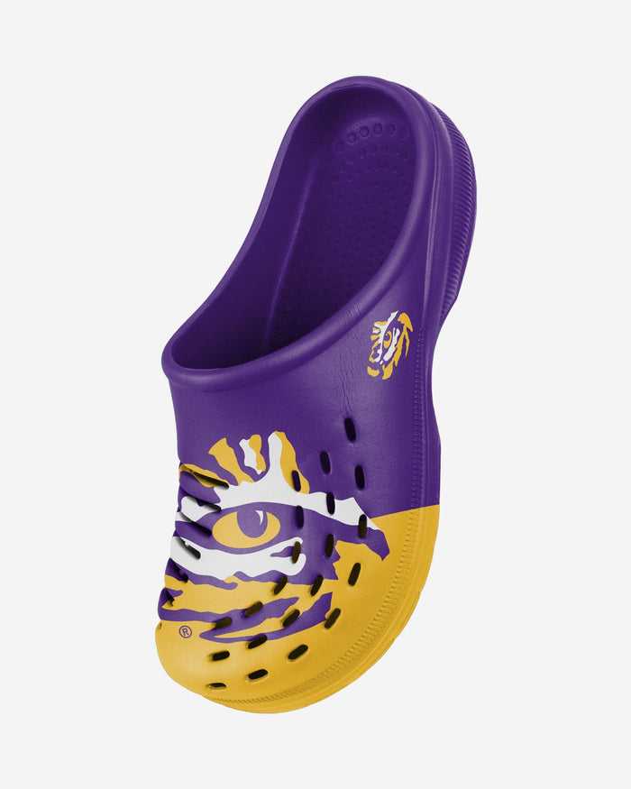 LSU Tigers Colorblock Big Logo Clog FOCO - FOCO.com