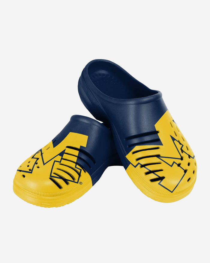 Michigan Wolverines Colorblock Big Logo Clog FOCO - FOCO.com