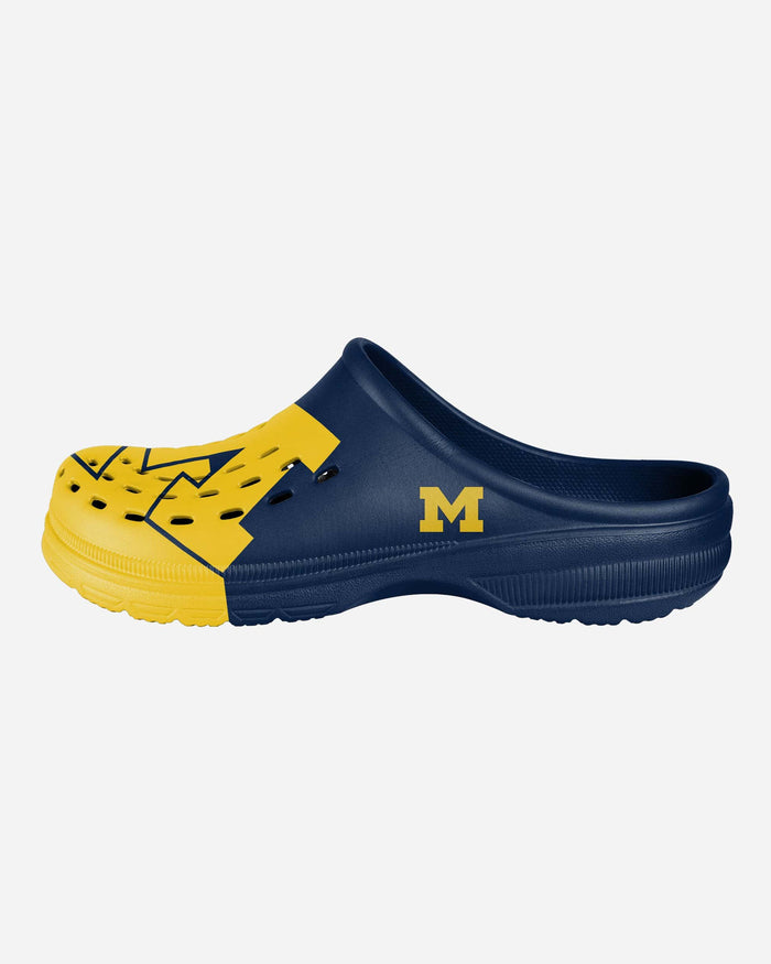 Michigan Wolverines Colorblock Big Logo Clog FOCO - FOCO.com