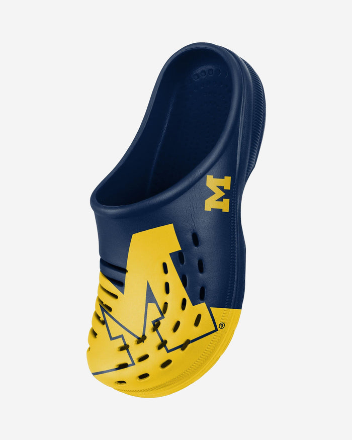 Michigan Wolverines Colorblock Big Logo Clog FOCO - FOCO.com