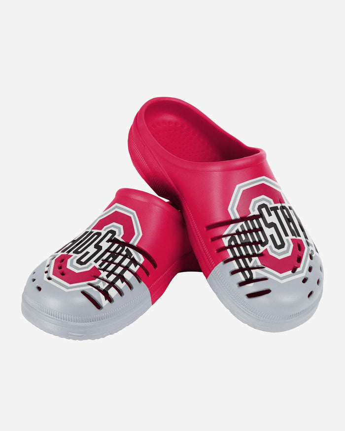 Ohio State Buckeyes Colorblock Big Logo Clog FOCO - FOCO.com