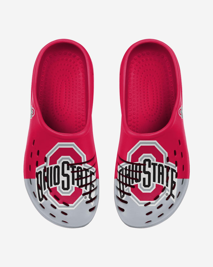 Ohio State Buckeyes Colorblock Big Logo Clog FOCO S - FOCO.com