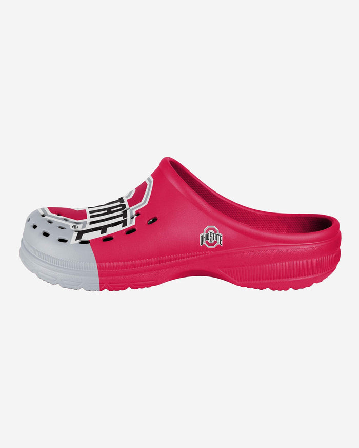 Ohio State Buckeyes Colorblock Big Logo Clog FOCO - FOCO.com