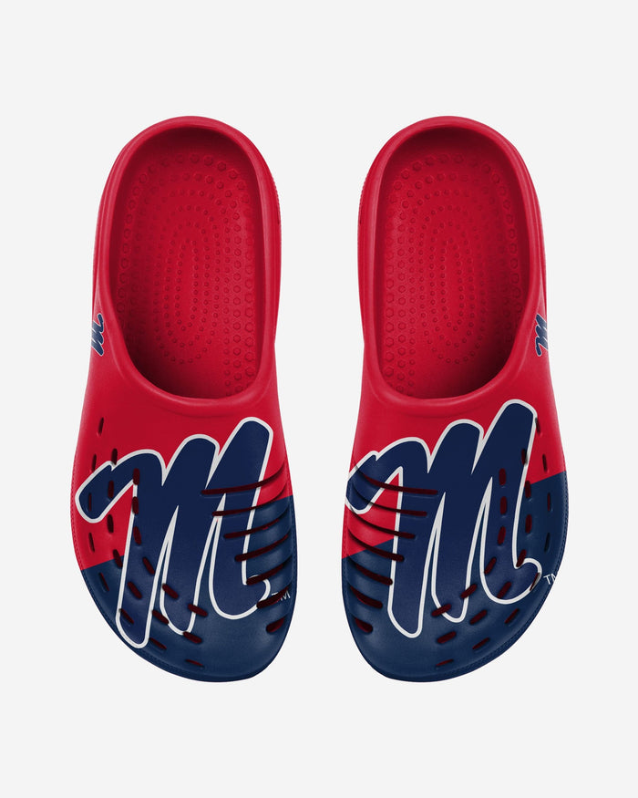 Ole Miss Rebels Colorblock Big Logo Clog FOCO S - FOCO.com