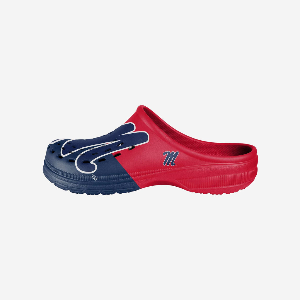 Ole Miss Rebels Colorblock Big Logo Clog FOCO - FOCO.com