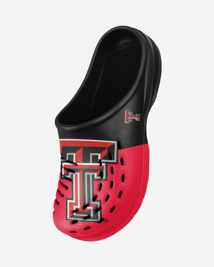 Texas Tech Red Raiders Colorblock Big Logo Clog FOCO - FOCO.com