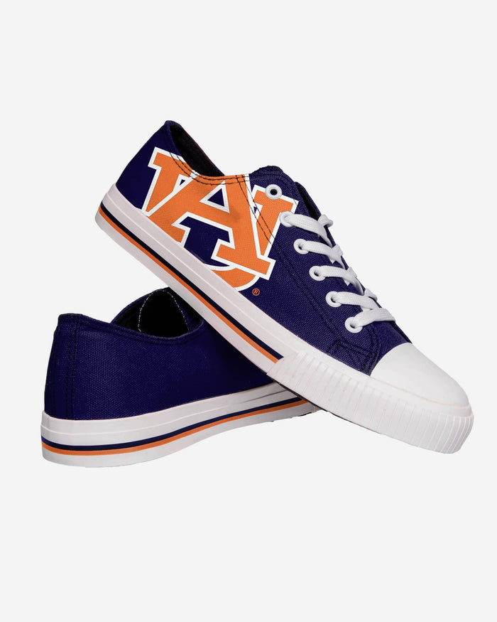 Auburn Tigers Mens Low Top Big Logo Canvas Shoe FOCO - FOCO.com