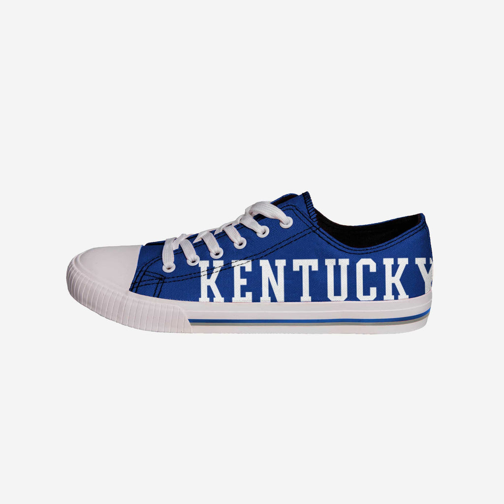 Kentucky Wildcats Mens Low Top Big Logo Canvas Shoe FOCO - FOCO.com