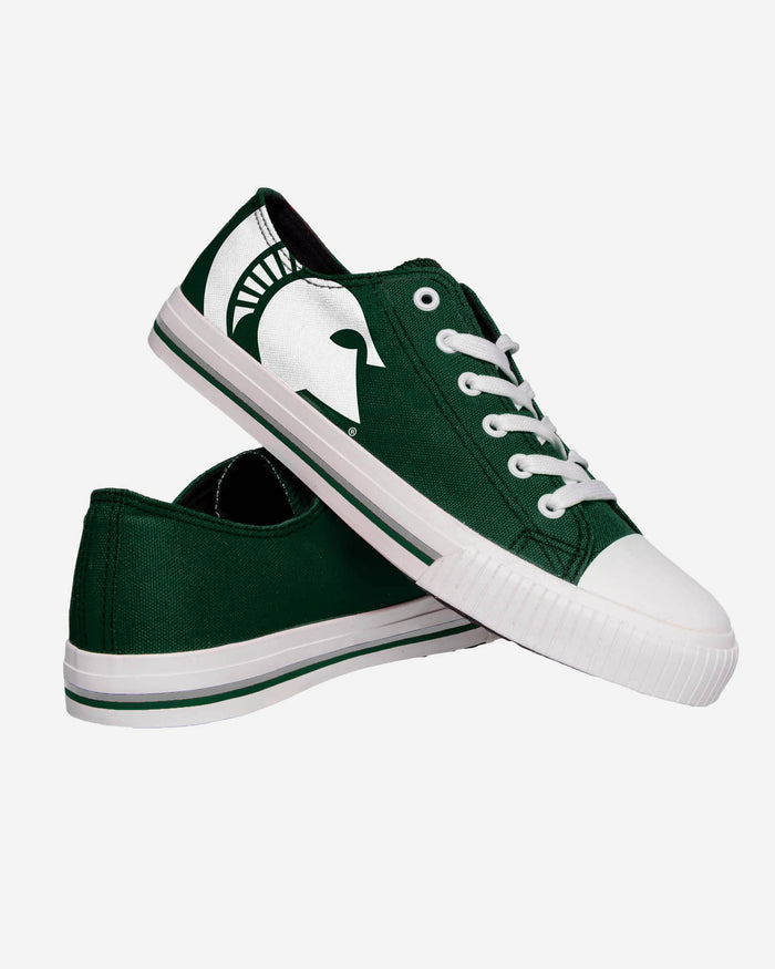 Michigan State Spartans Mens Low Top Big Logo Canvas Shoe FOCO - FOCO.com